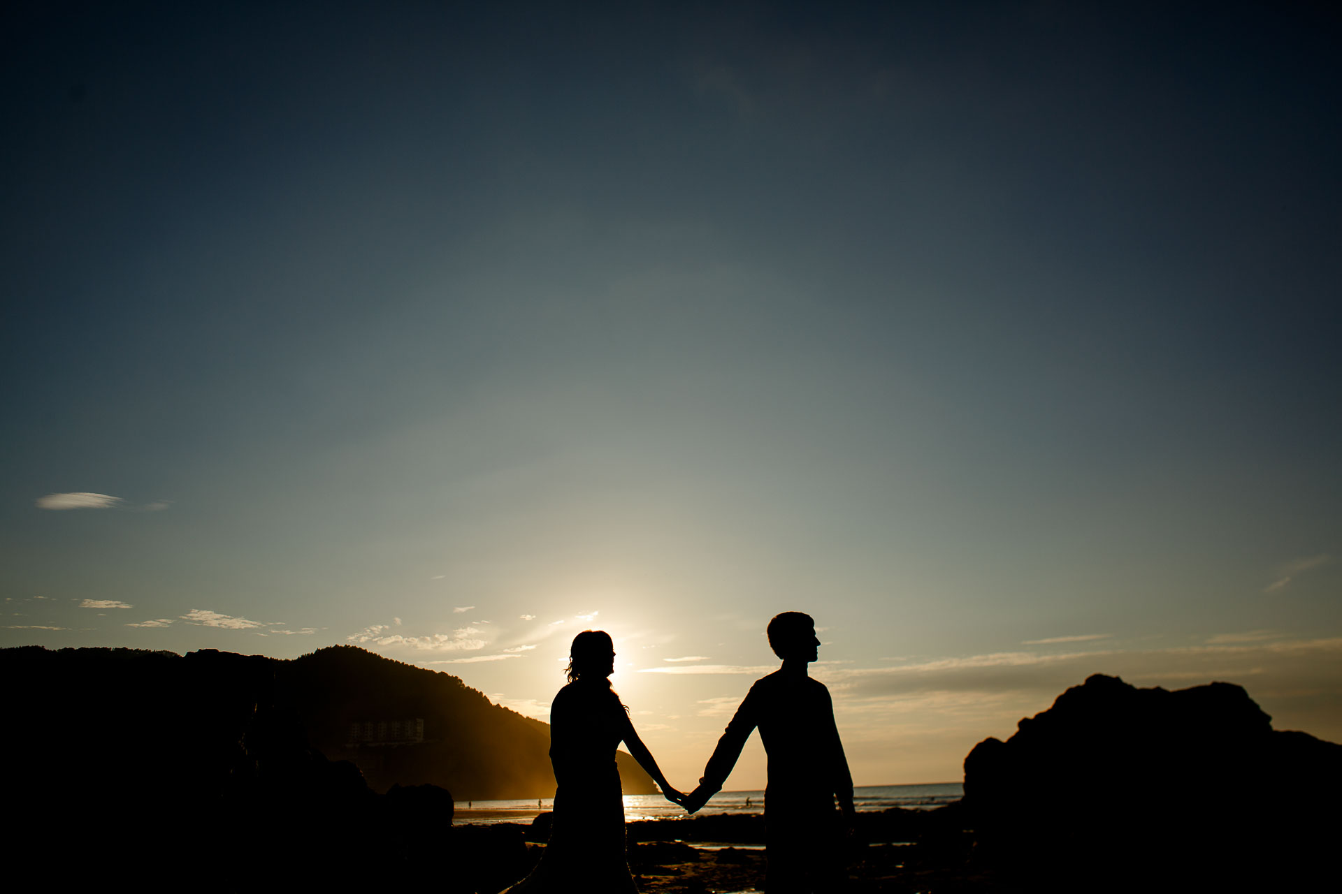 postboda en la playa de bakio