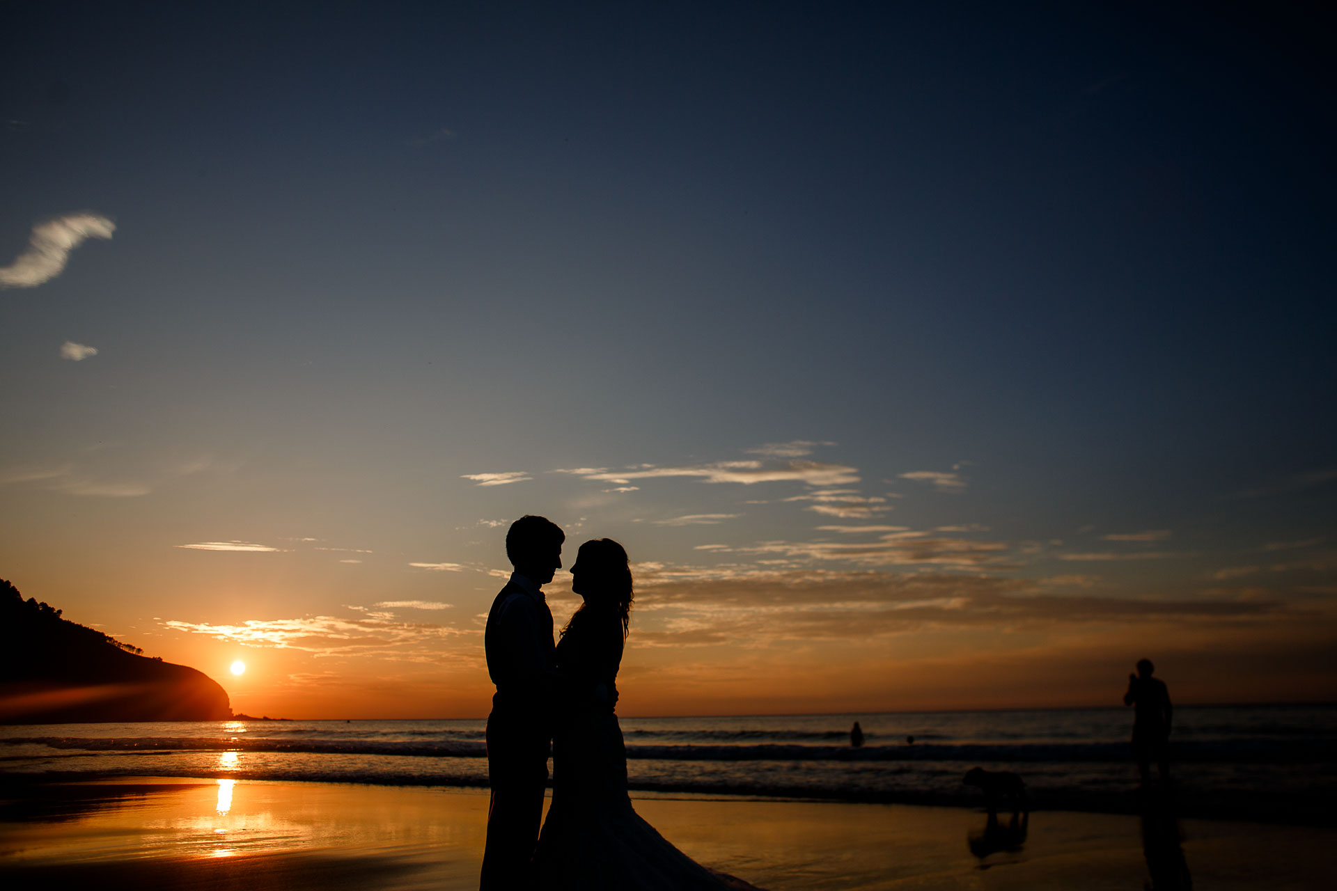 post boda en la playa de bakio