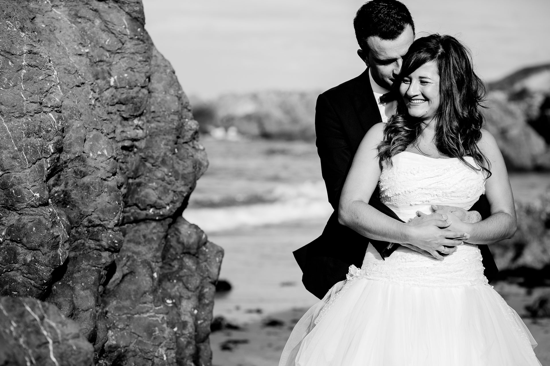 postboda en la playa