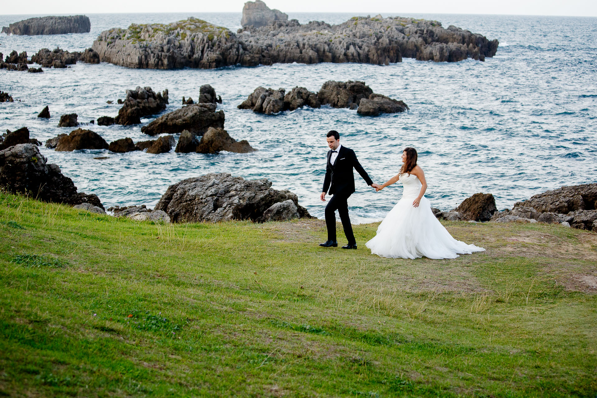 postboda en acantilados