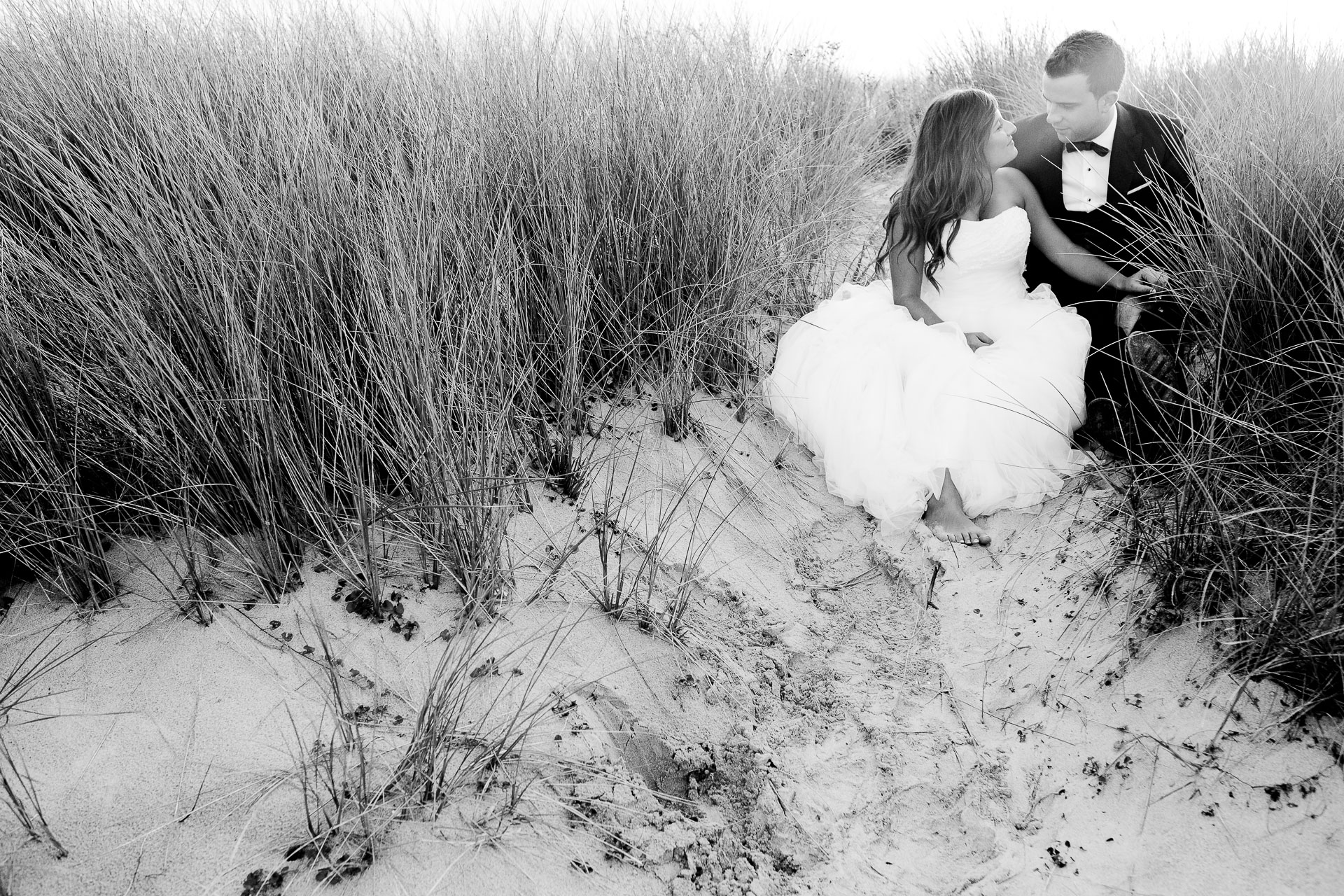 postboda en la playa