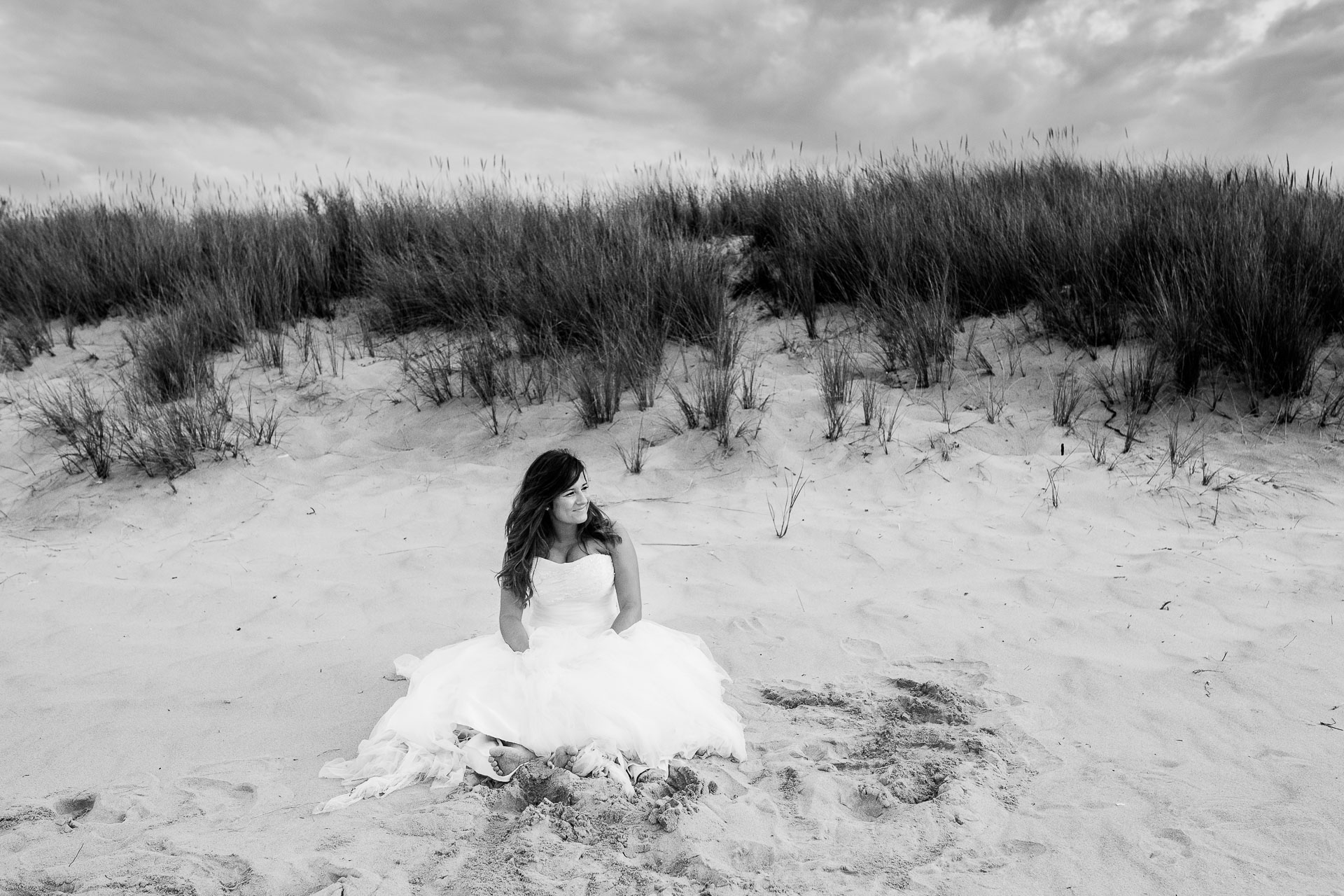 postboda en la playa