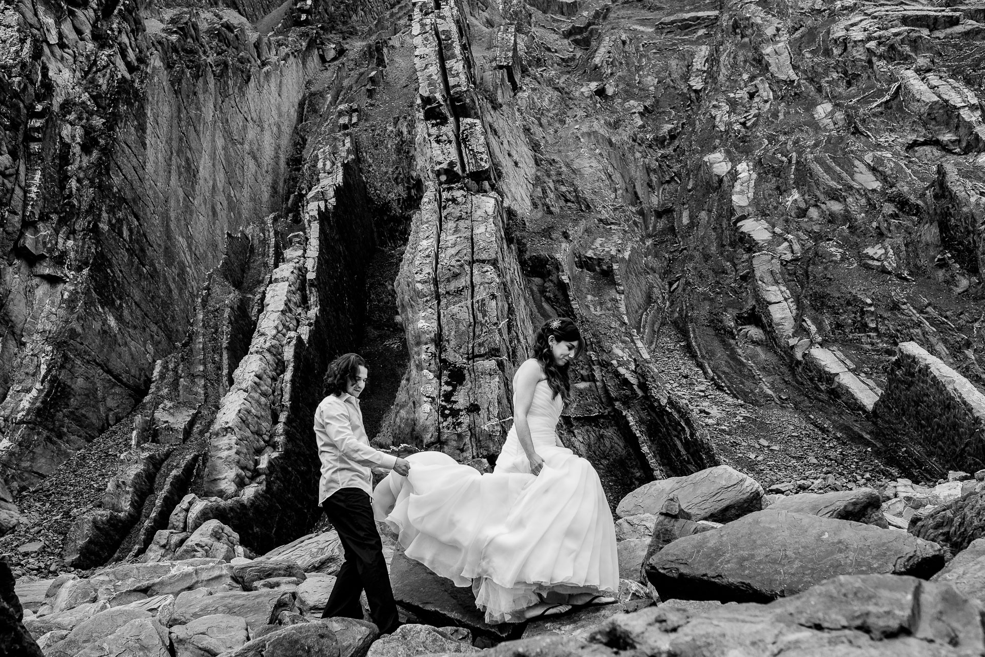 postboda en la playa