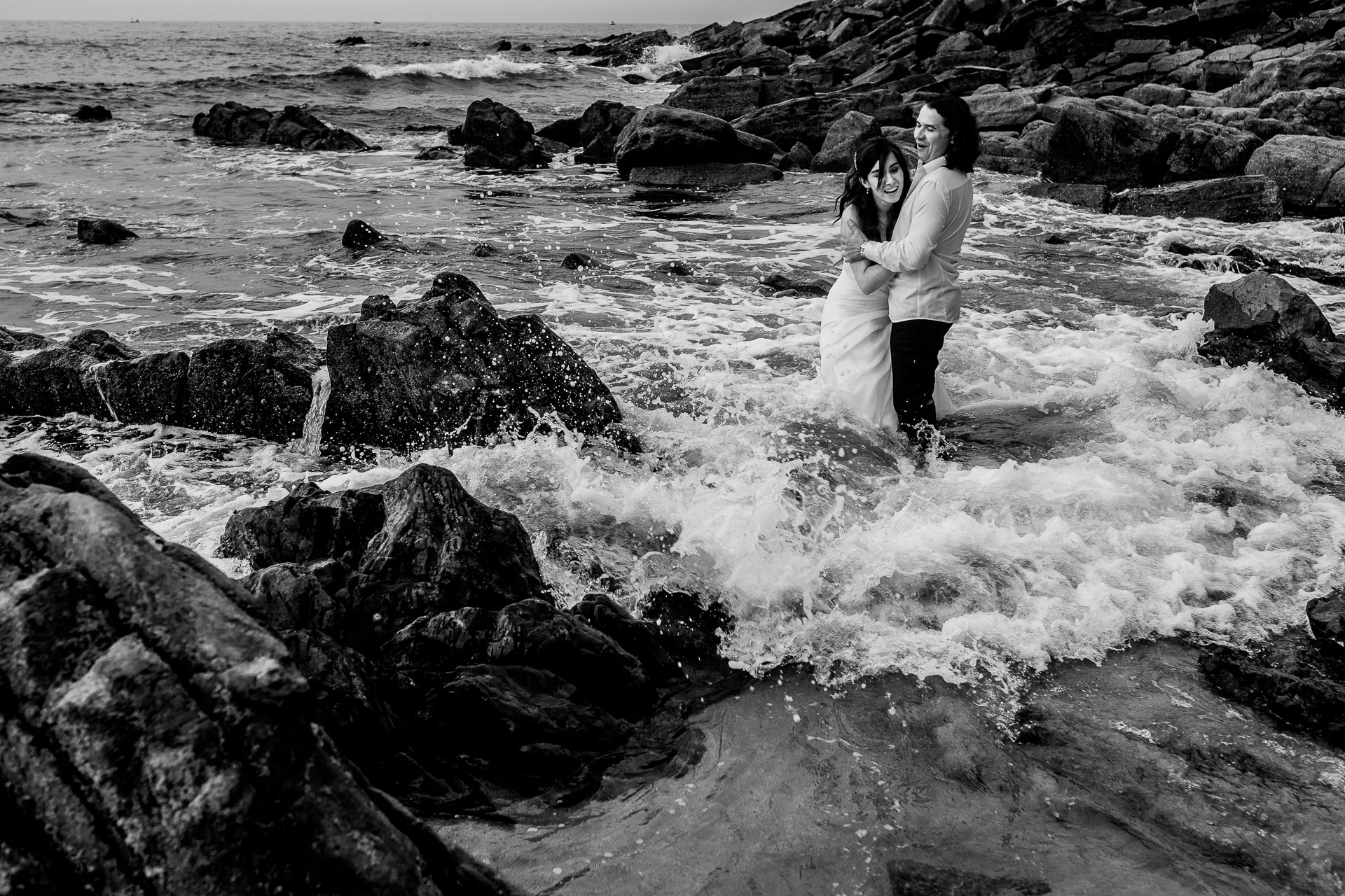 postboda en la playa de Barrika