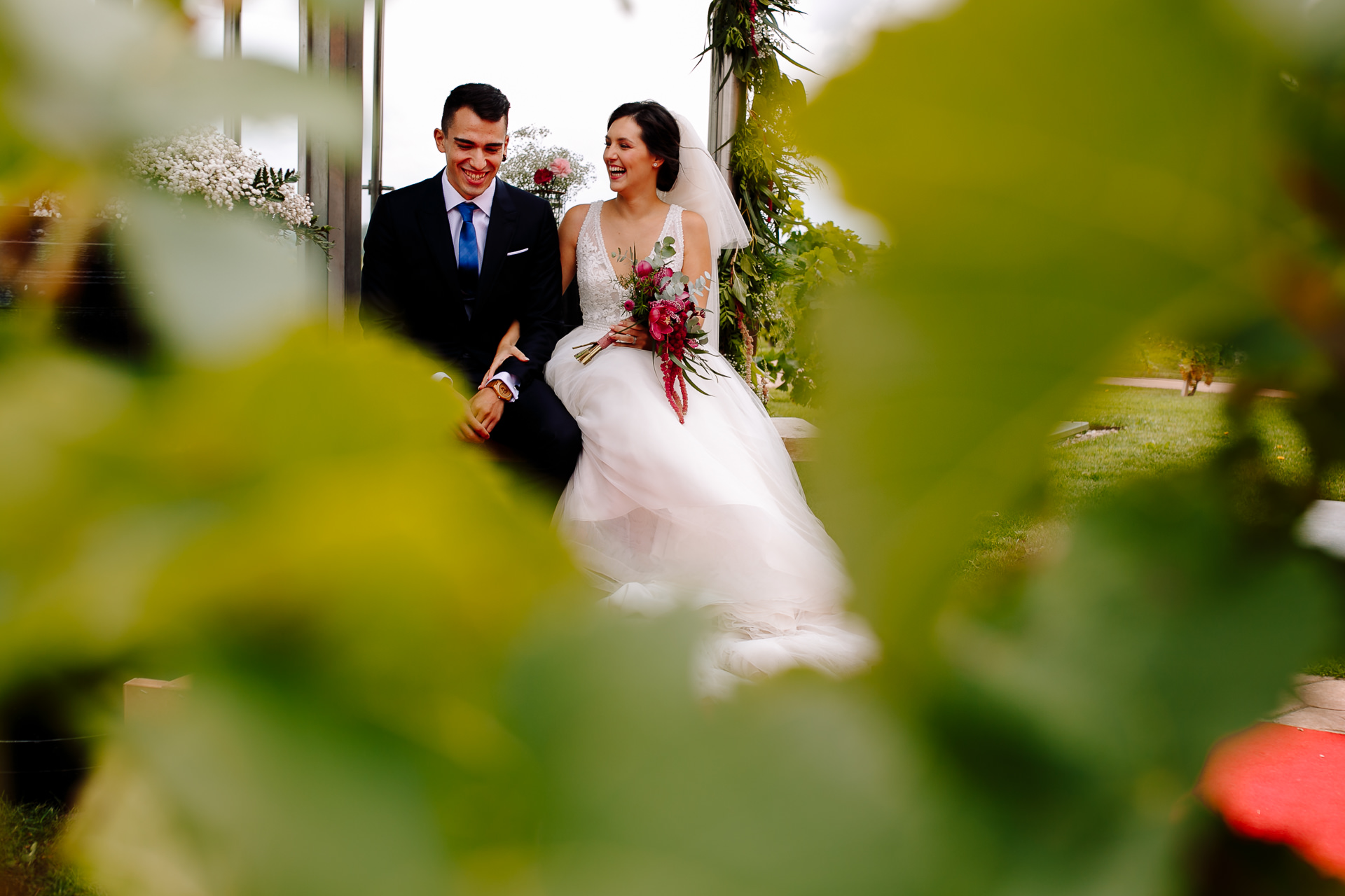 boda en las bodegas Eguren Ugarte