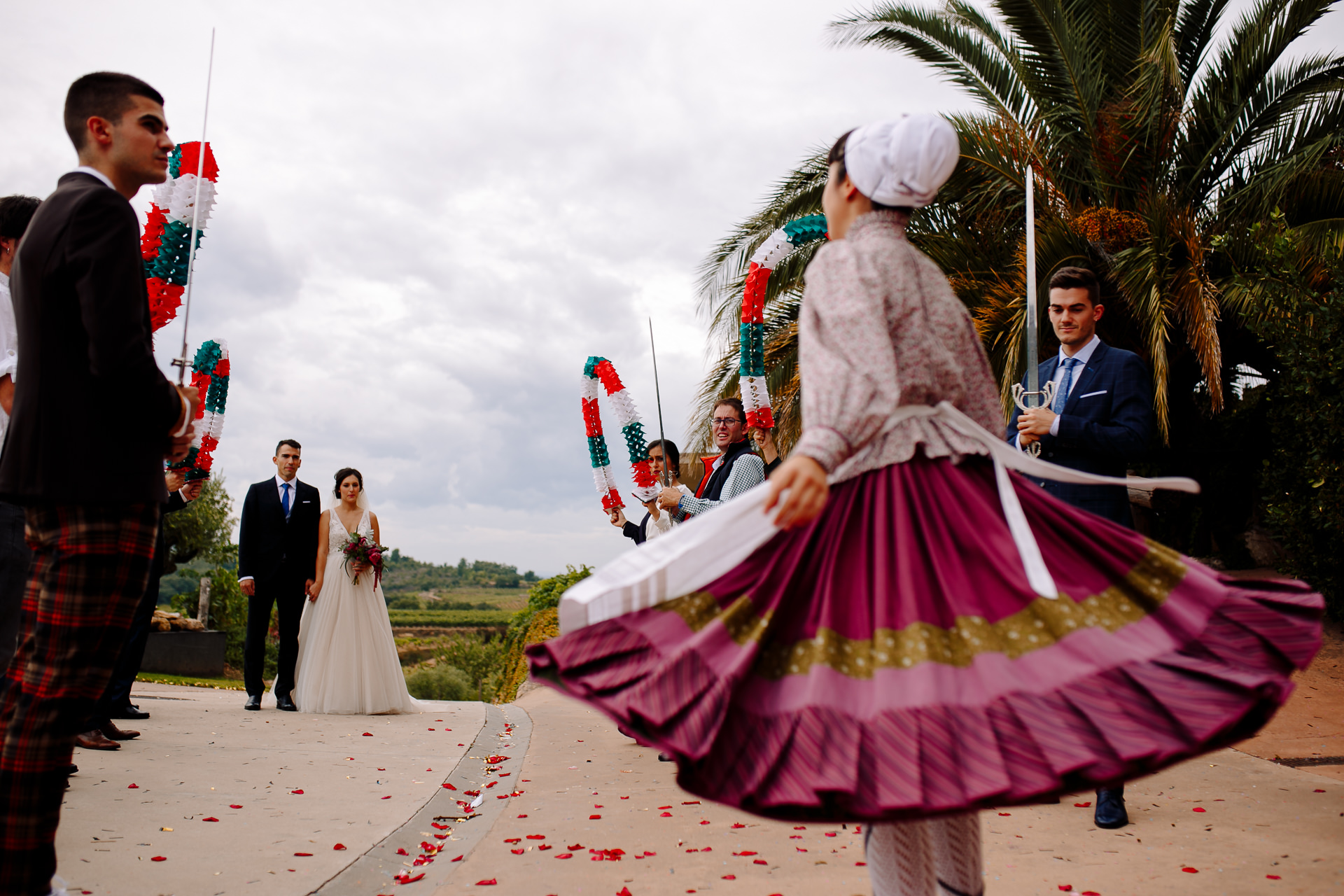 boda en las bodegas Eguren Ugarte