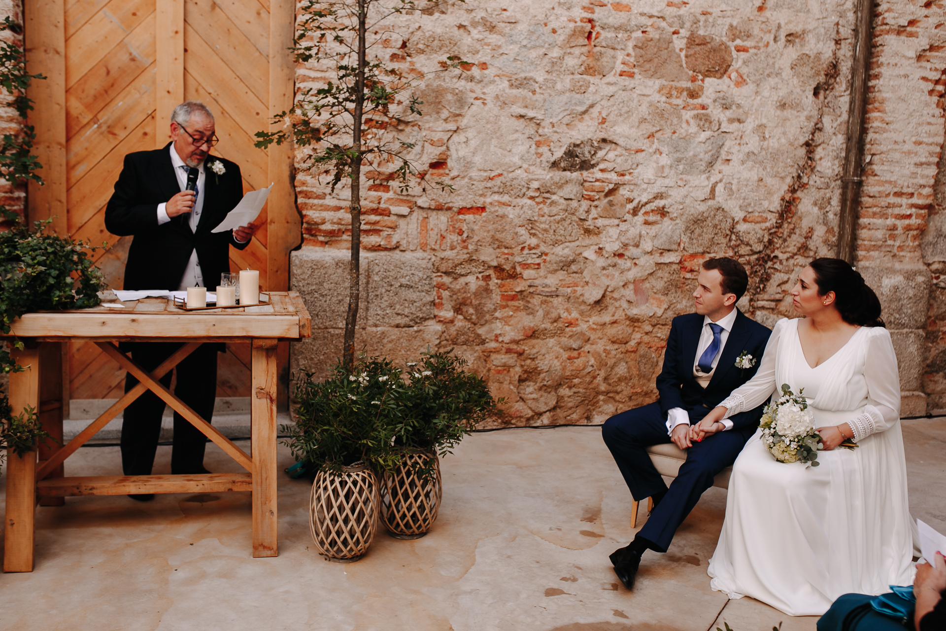 Detalle de boda en la Fábrica de Cristales de San Ildefonso